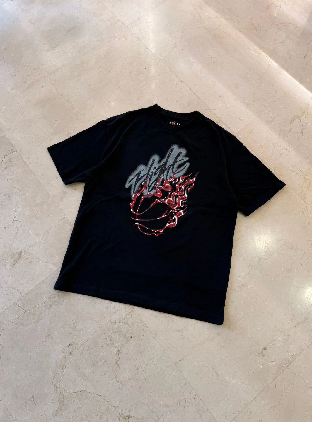 Travis Scott x Jordan Flight Graphic T-Shirt Black - Image 3