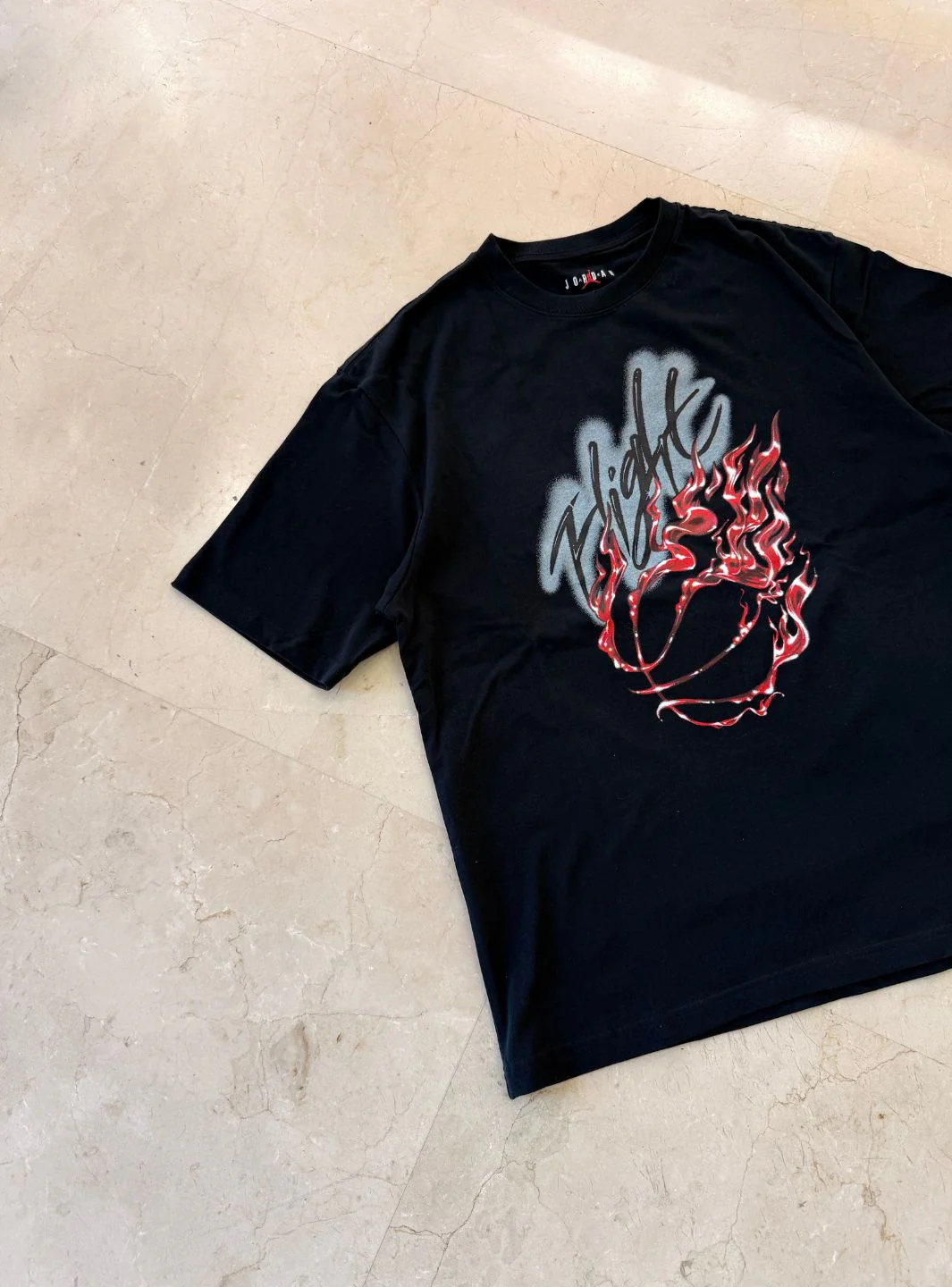 Travis Scott x Jordan Flight Graphic T-Shirt Black - Image 5