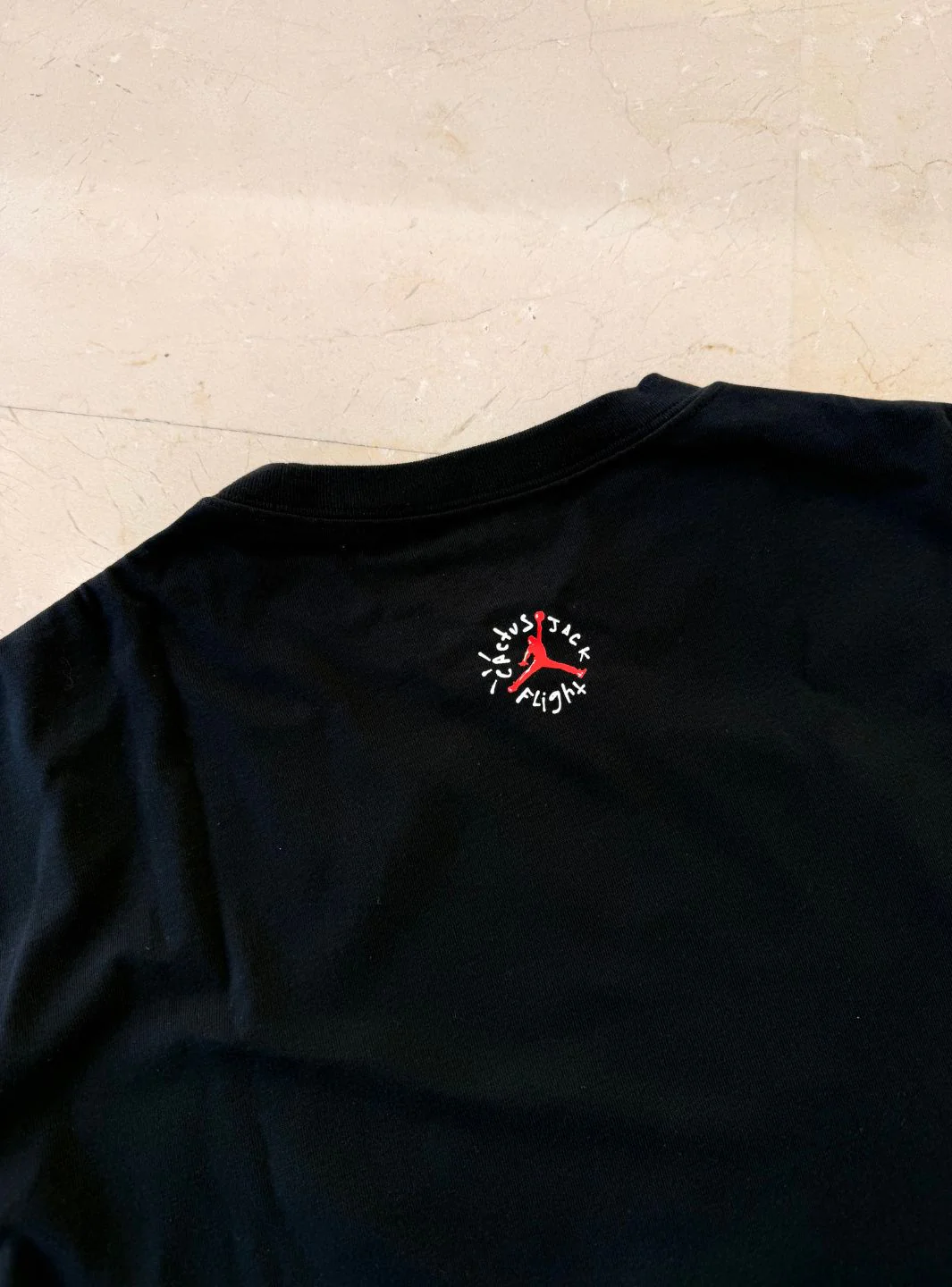Travis Scott x Jordan Flight Graphic T-Shirt Black - Image 7