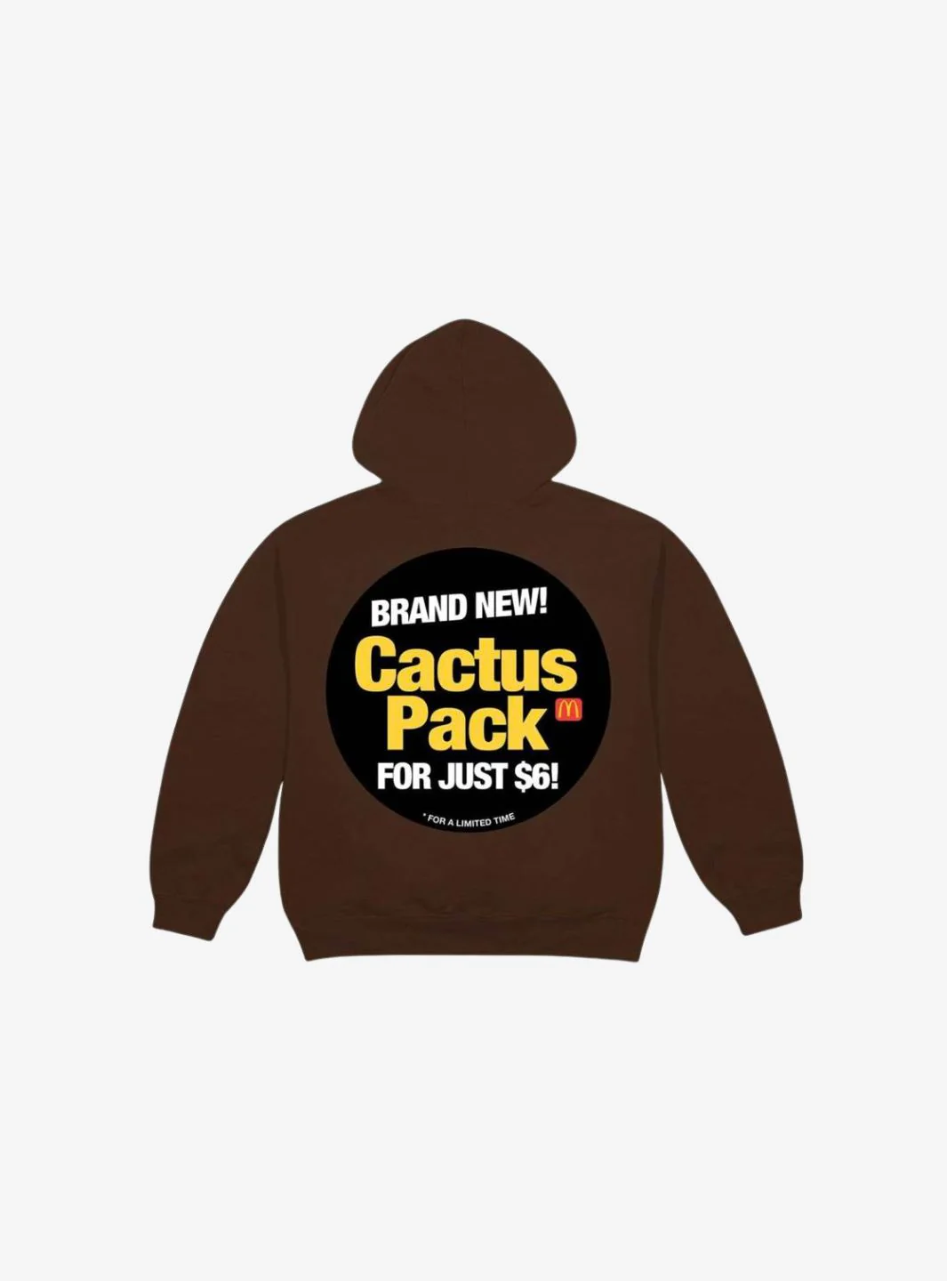 Travis Scott x McDonald's Cactus Pack Sticker Hoodie Brown - Image 2